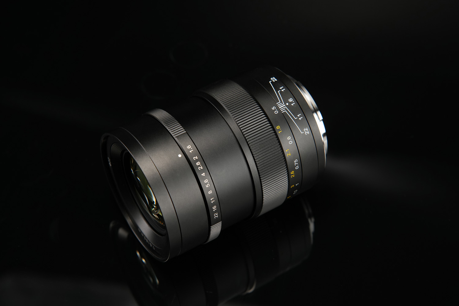 Product photo of Mikaton Speedmaster 80mm f/1.6 on black background